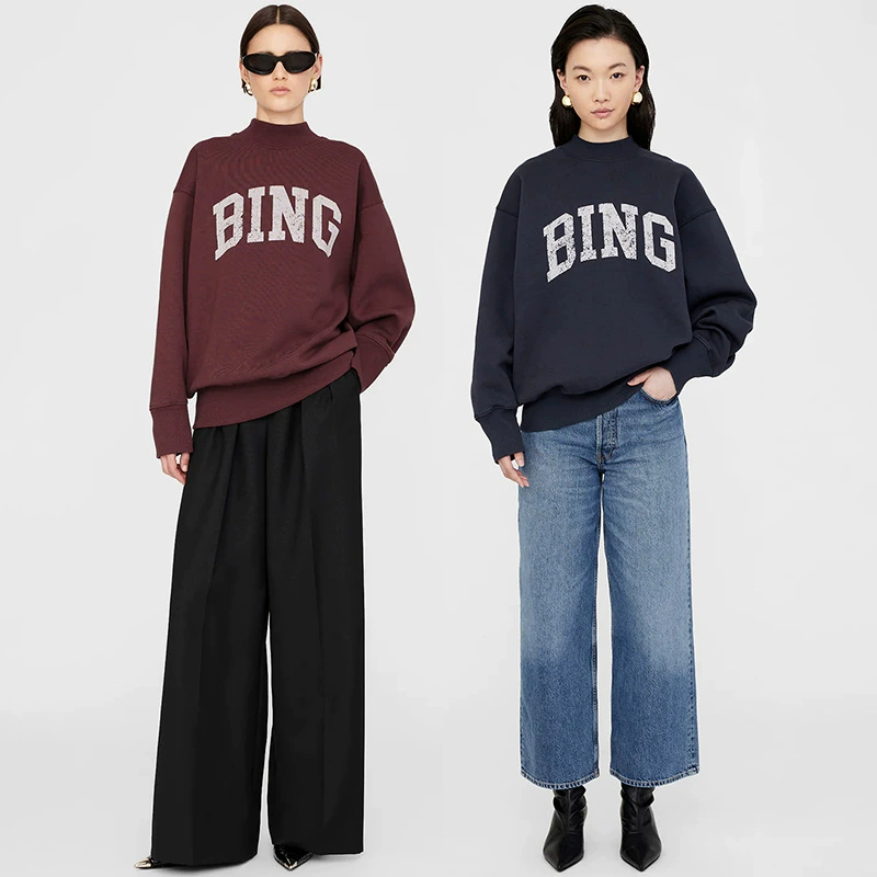 Streetwear Brand Designs - Moletom Feminino de Gola Alta com