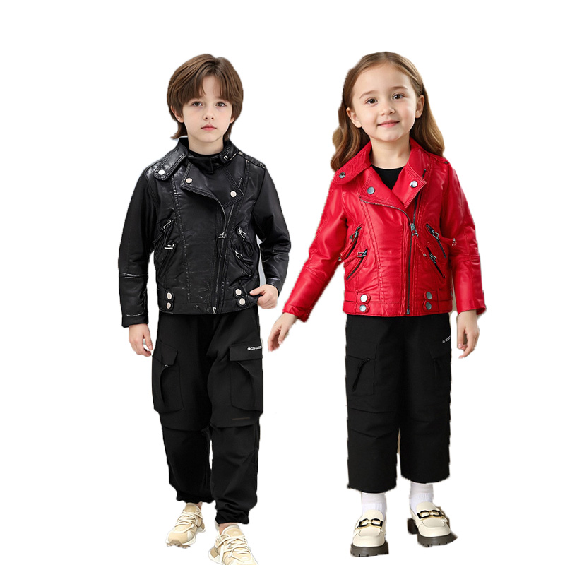 Streetwear Brand Photography - Meninos meninas natal rock motocicleta jaqueta