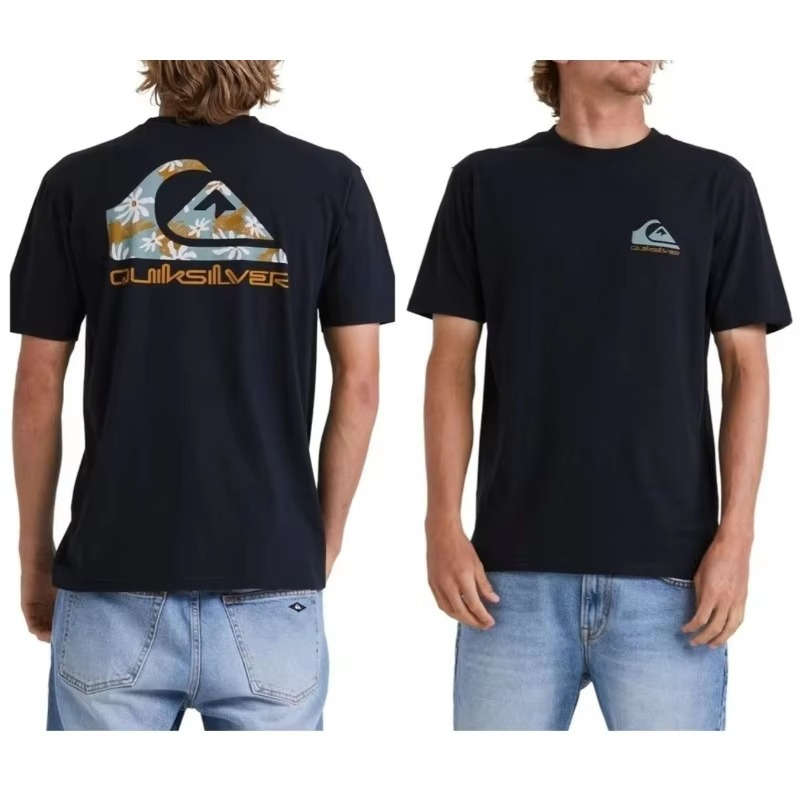 Streetwear Brand Graphics - Camiseta Gráfica de Algodão para Surf