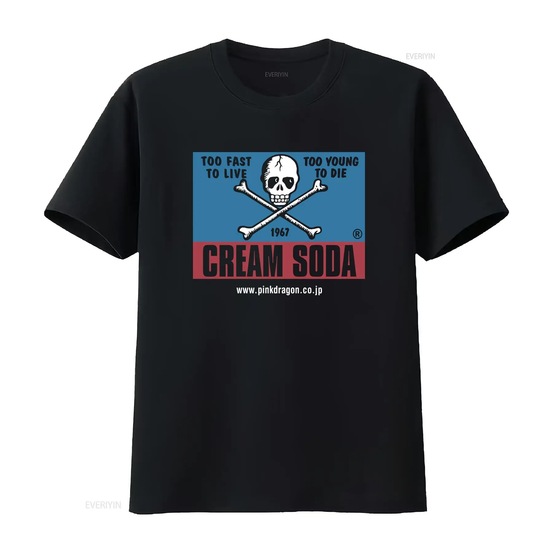 Streetwear Brand Vintage - Camiseta Vintage Cream Soda Skull, Marca