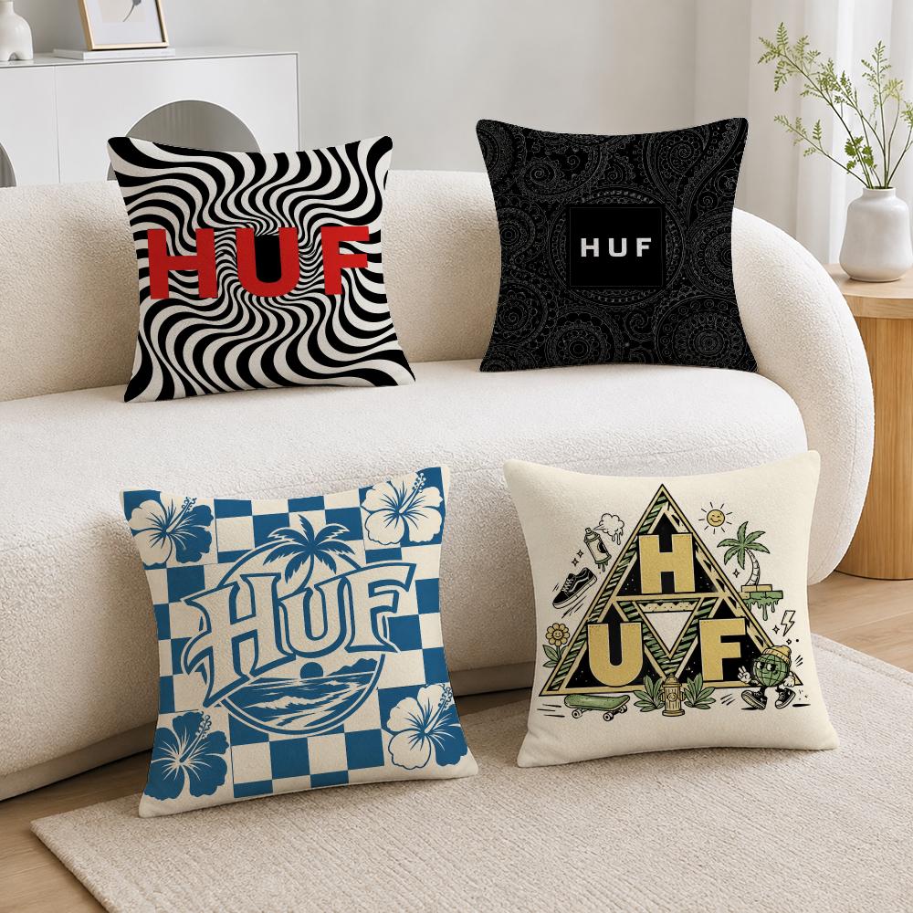 Streetwear Brand Home Decor - Capa de Almofada HUF Streetwear: Capas