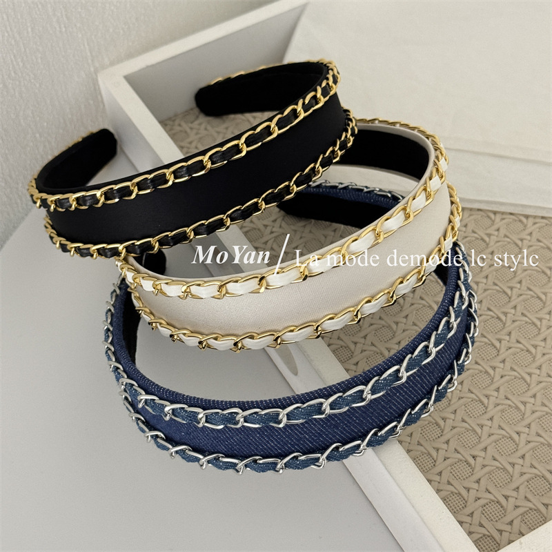 Streetwear Brand Denim - 2026 Nova Tiara de Cabelo Clássica