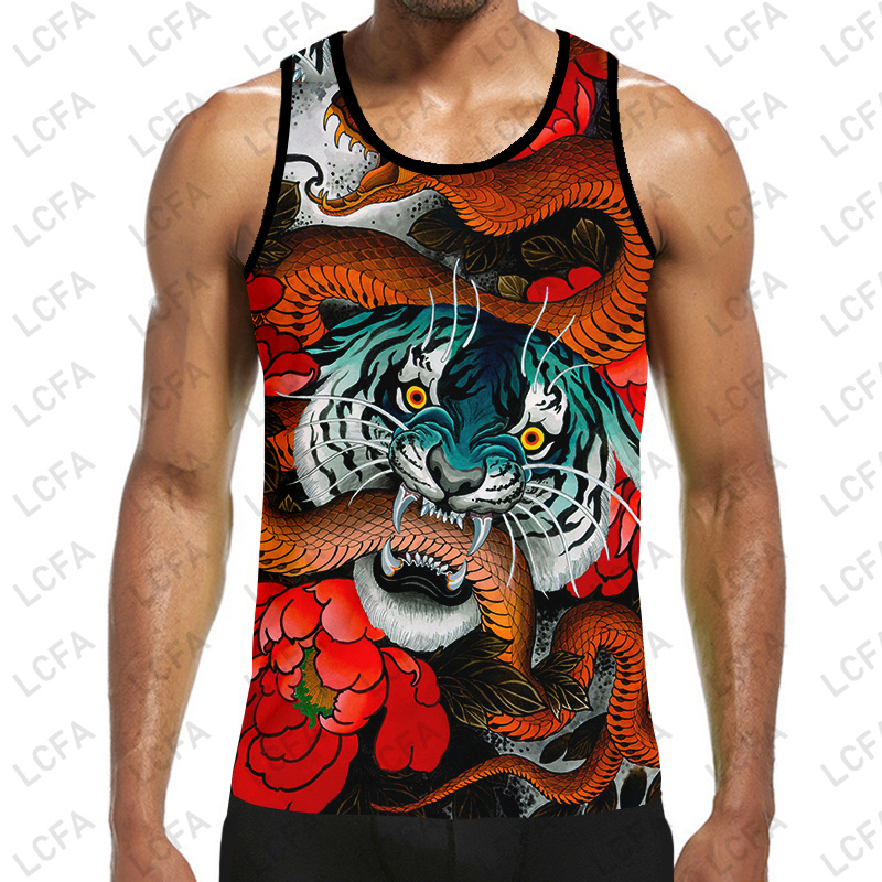 Streetwear Brand Red - LCFA Marca 3D Impresso Red Snake