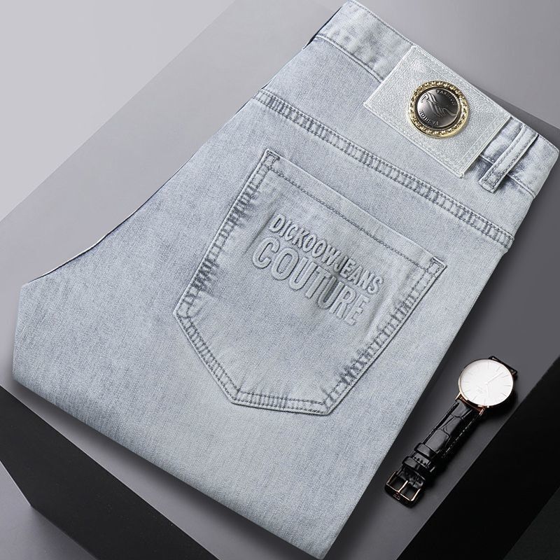 Streetwear Brand Denim - Verão calças de brim finas denim