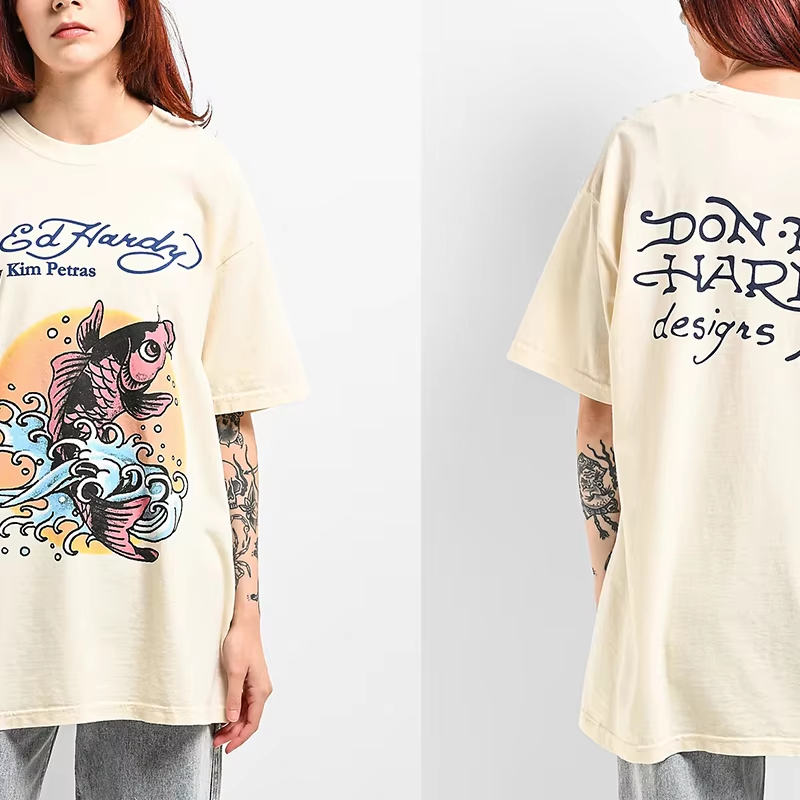 Camiseta de Algodão com Estamp - Streetwear Brand Japan avaliação e preço