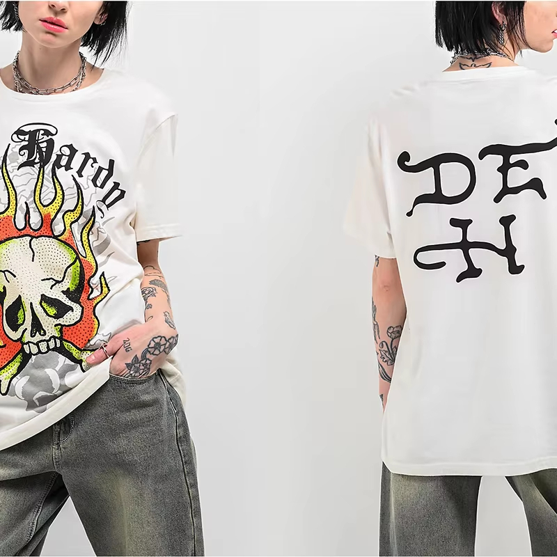 Camiseta de Algodão com Estamp - Streetwear Brand Japan avaliação e preço