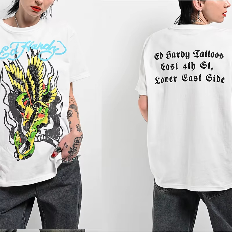 Camiseta de Algodão com Estamp - Streetwear Brand Japan avaliação e preço