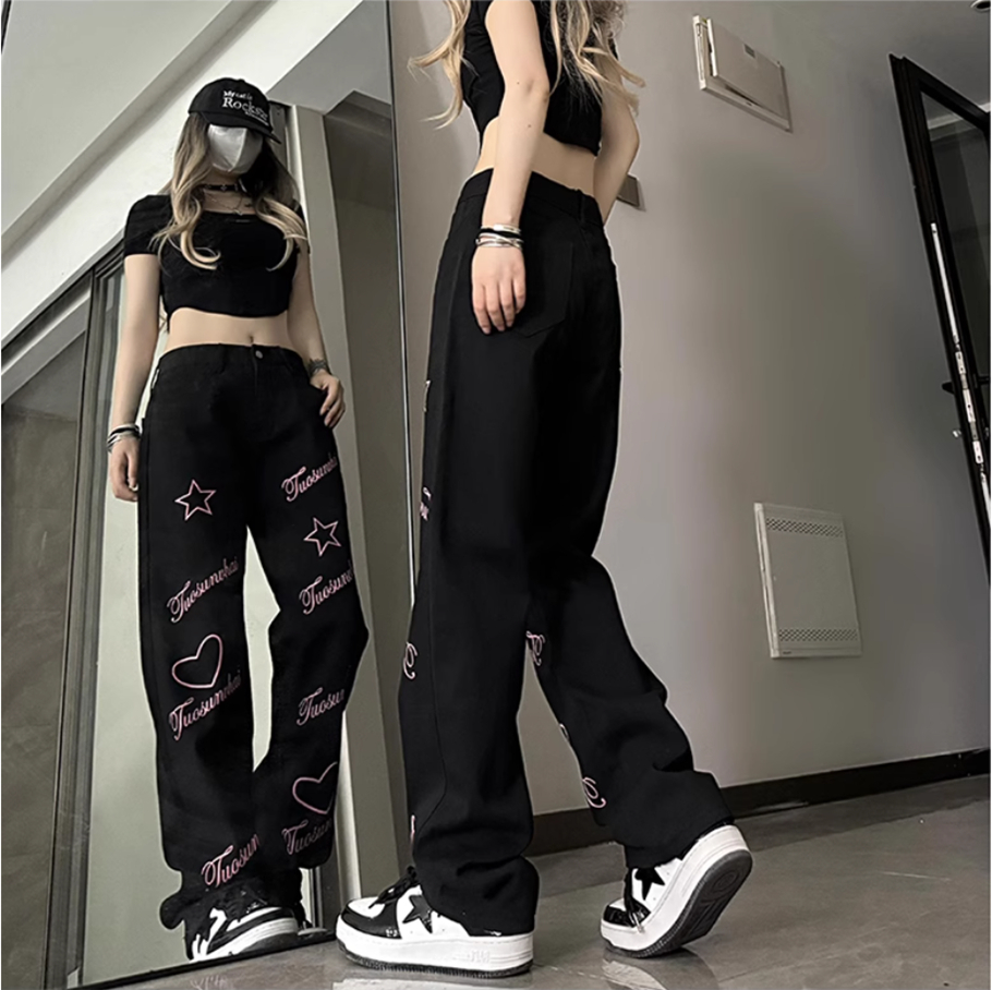 Nova primavera outono plus siz - Streetwear Brand Denim avaliação e preço