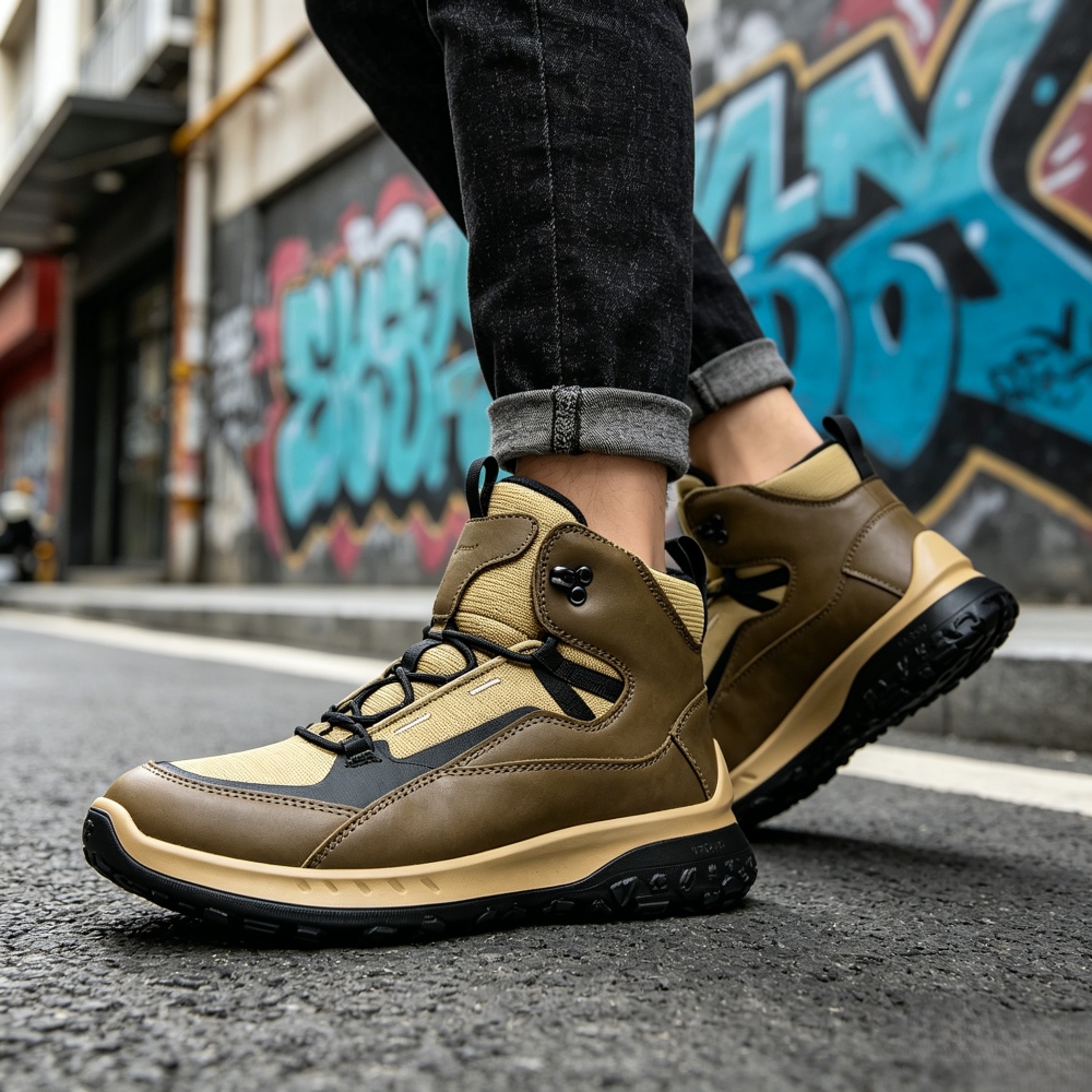 Tênis de Couro Cano Alto Mascu - Streetwear Brand Designs avaliação e preço