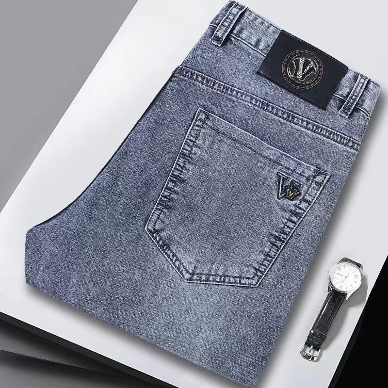 Verão calças de brim finas den - Streetwear Brand Denim avaliação e preço